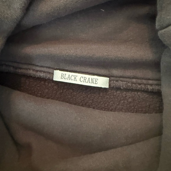 Black Crane Turtleneck Sweatshirt Dress - Picture 4 of 5